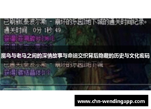 魔鸟与老马之间的深情故事与命运交织背后隐藏的历史与文化密码 魔鸟与老马之间的深情故事与命运交织背后隐藏的历史与文化密码